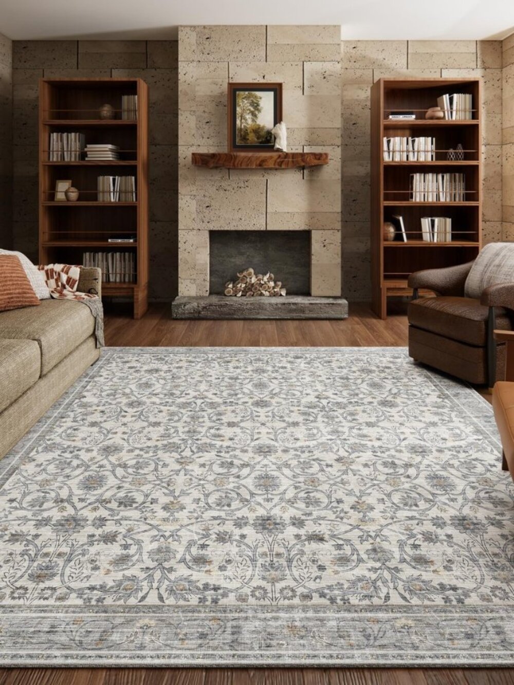 Machine Washable Rugs for Living Room: 8x10 Area Rugs for Bedroom